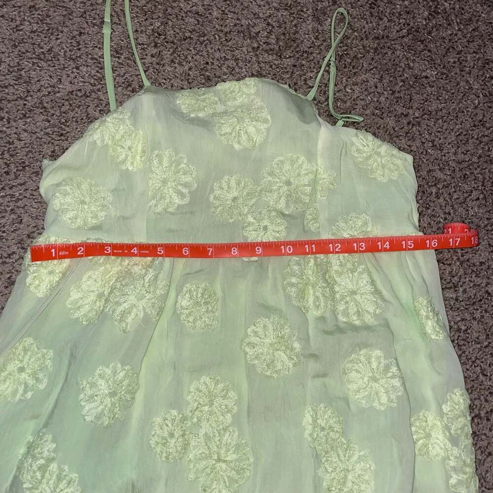 Pink Diamond Lime Green Floral Maxi Dress Whimsy - Picture 6 of 11